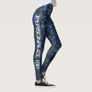Legging Terraform Garden Green Galaxy Glitter PERSONALIZAD