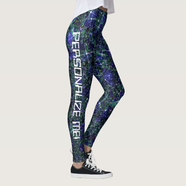 Legging Terraform Garden Green Galaxy Glitter PERSONALIZAD (Direita)