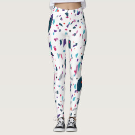 Legging Terrazo Colorido Elegante Verão