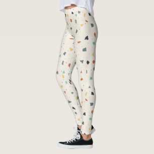 Legging Terrazzo Azulejo Confetti Estilo Moderno Tones Ter