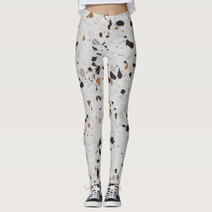 Legging Terrazzo Concert: Vintage Abstract Design