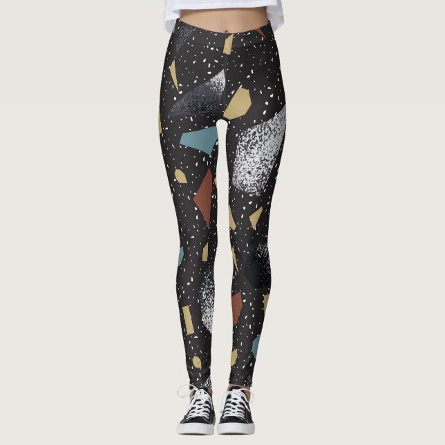 Legging Terrazzo Vintage Surface Design (Frente)