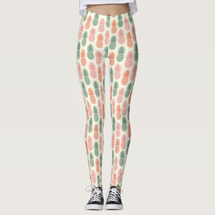 Legging Teste padrão 2 do abacaxi do vintage