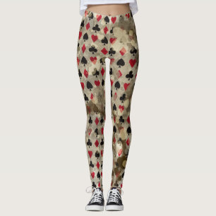 Legging Teste padrão afligido de Alice do país das