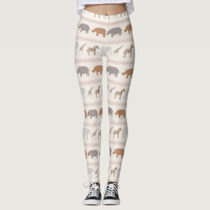 Legging Teste padrão africano 1 dos animais