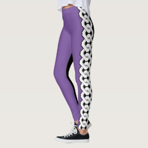 Legging Teste padrão Chain japonês de dois tons