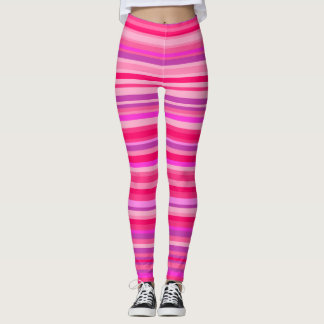 Legging Teste padrão cor-de-rosa e roxo do divertimento, o