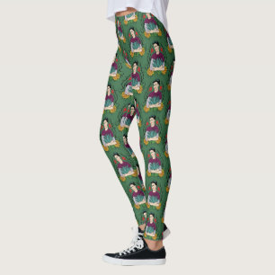 Legging Teste padrão de Frida Kahlo   MI México Lindo