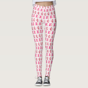 Legging Teste padrão do dia dos namorados de "XOXO"
