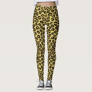Legging Teste padrão do leopardo