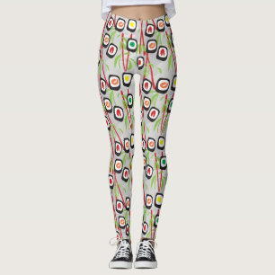 Legging Teste padrão do sushi