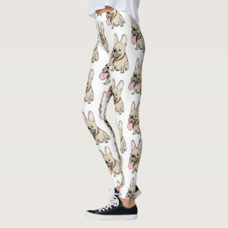 Legging Teste padrão dos buldogues franceses