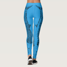 Legging Teste padrão dos peixes do Wahoo