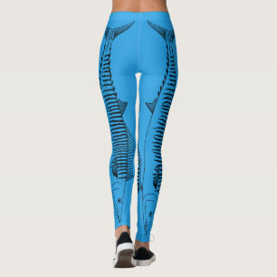 Legging Teste padrão dos peixes do Wahoo