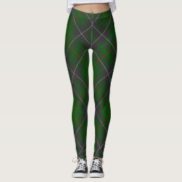 Legging Teste padrão escocês do Tartan da xadrez verde