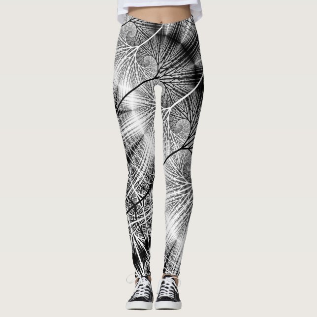 Legging Teste padrão espiral transparente Mystical da (Frente)