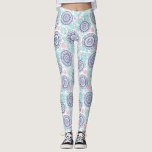 Legging Teste padrão étnico de Paisley