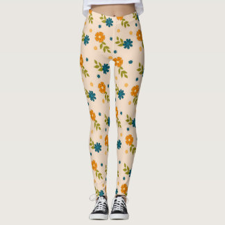 Legging Teste padrão floral