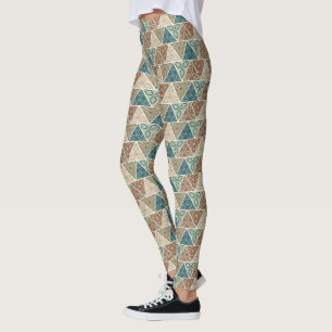 Legging Teste padrão geométrico exterior de etapa de G