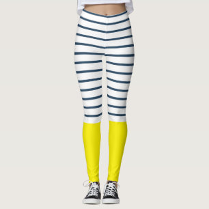 Legging Teste padrão listrado moderno