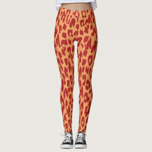 Legging Teste padrão moderno #19 da pele do leopardo