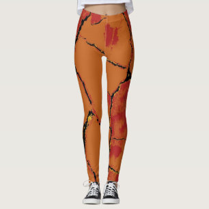 Legging Teste padrão moderno #8 da pele do leopardo