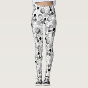 Legging Teste padrão, preto, branco e cinzas de Picklebal