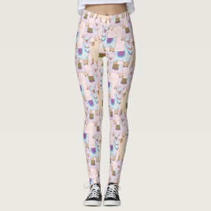 Legging Teste padrão sem emenda da alpaca bonito