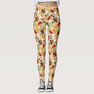 Legging Teste padrão sem emenda das férias tropicais