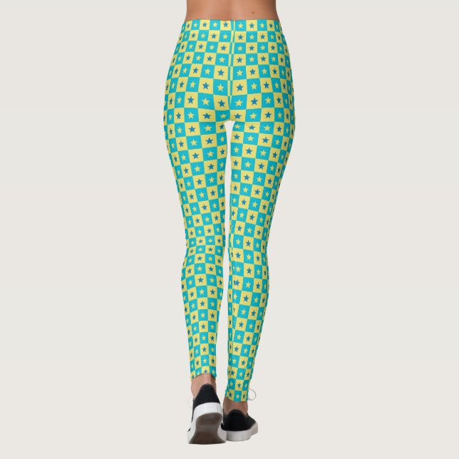 Legging teto de estrelas verdes (Verso)