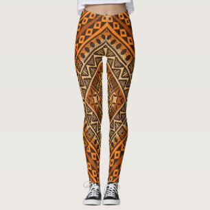 Legging Têxteis tribais africanos: estilo étnico.