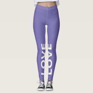 Legging Texto Clássico Monocromático do Love Periwinkle