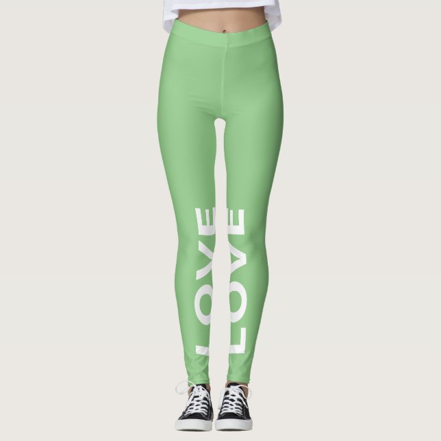 Legging Texto Clássico Monocromático do Love Sage (Frente)