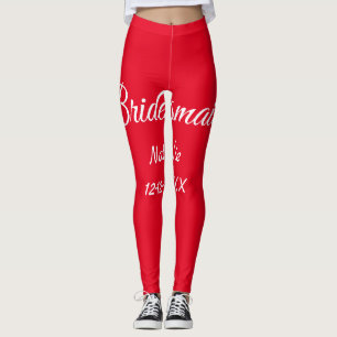 Legging Texto de ano de adição de nome simples e mínimo de