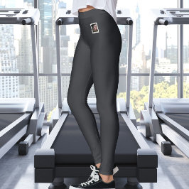 Legging Texto de Foto de Animalzinho Fofo Neutro Quente Ca