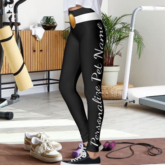 Legging Texto de Roteiro Personalizado para Amantes de Ani (Criador carregado)