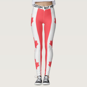 Legging Texto Personalizado Canadá Futebol