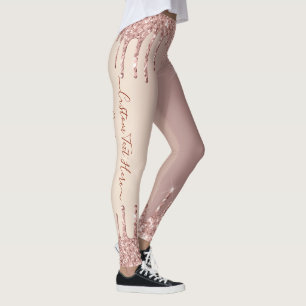 Legging Texto Personalizado das Unidades de Miniatura da L