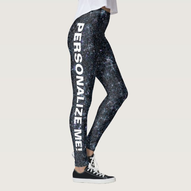 Legging TEXTO PERSONALIZADO DO Black Silver Fantasy Urban (Direita)