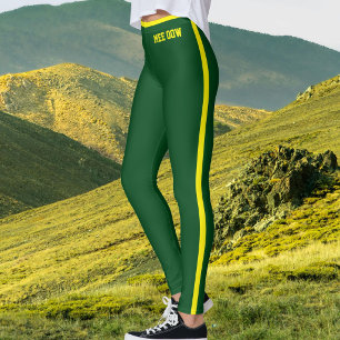 Legging Texto Personalizado Gata Mãe Fofa Listras Verde Am