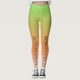 Legging Texto personalizado l Gradiente de moda Exercício