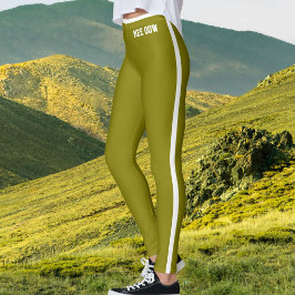 Legging Texto Personalizado Pet Gata Mãe Oliva Dourado Lis