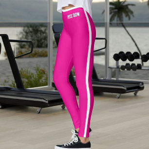 Legging Texto Personalizado Pet Gata Mãe Rosa Quente Listr