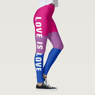 Legging Texto Personalizado Sinalizador do Orgulho Bissexu