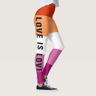 Legging Texto Personalizado Sinalizador do Orgulho LGBT LG