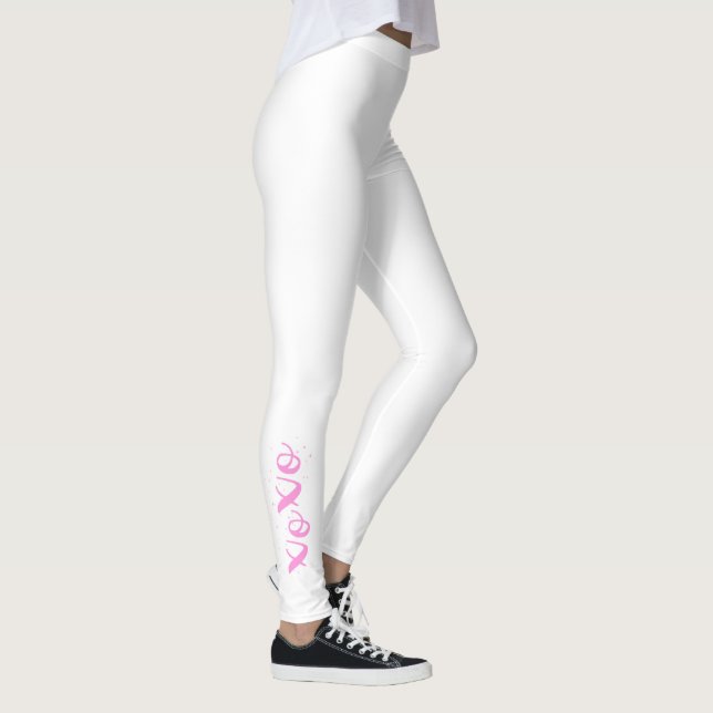 Legging Texto Rosa Legal Branco Único do xoxo (Direita)