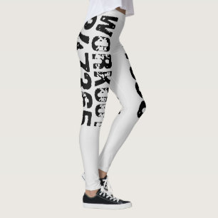 Legging Texto vestido e arranhado Workout 247365 preto