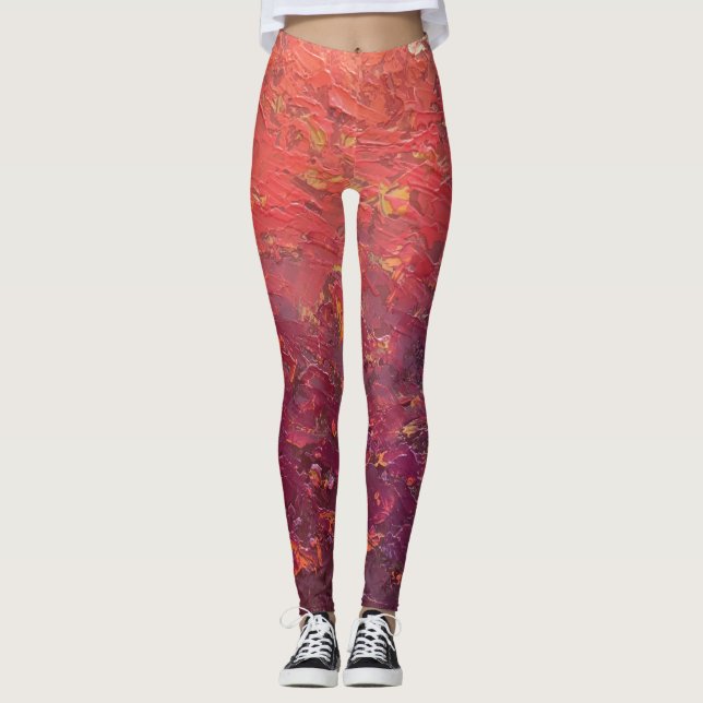 Legging Textura #1 de la obra La puesta del sol (Frente)