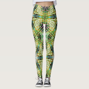 Legging Textura arenosa de peixe Caleidoscópio envelhecido