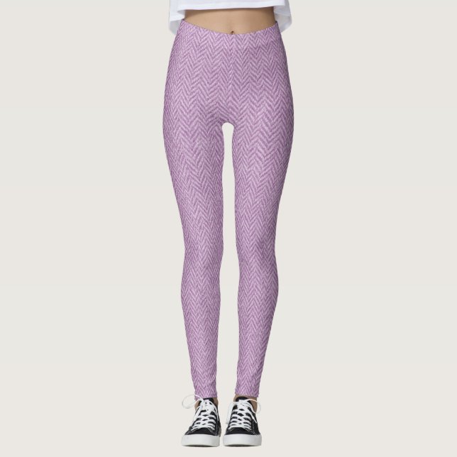 Legging Textura Clássica De Arenque De Osso - Timel Sem Co (Frente)